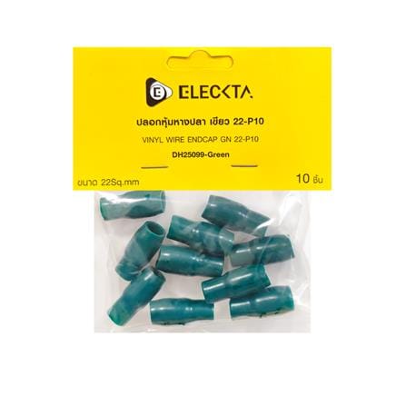 ปลอกหุ้มหางปลา ELECKTA 22-P10 สีเขียว (แพ็ก 10 ชิ้น)_2