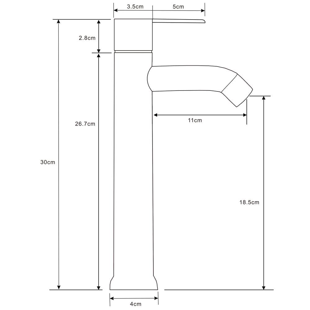 ก๊อกอ่างล้างหน้าเดี่ยวเคาน์เตอร์ NOVABATH NVB-CT137S