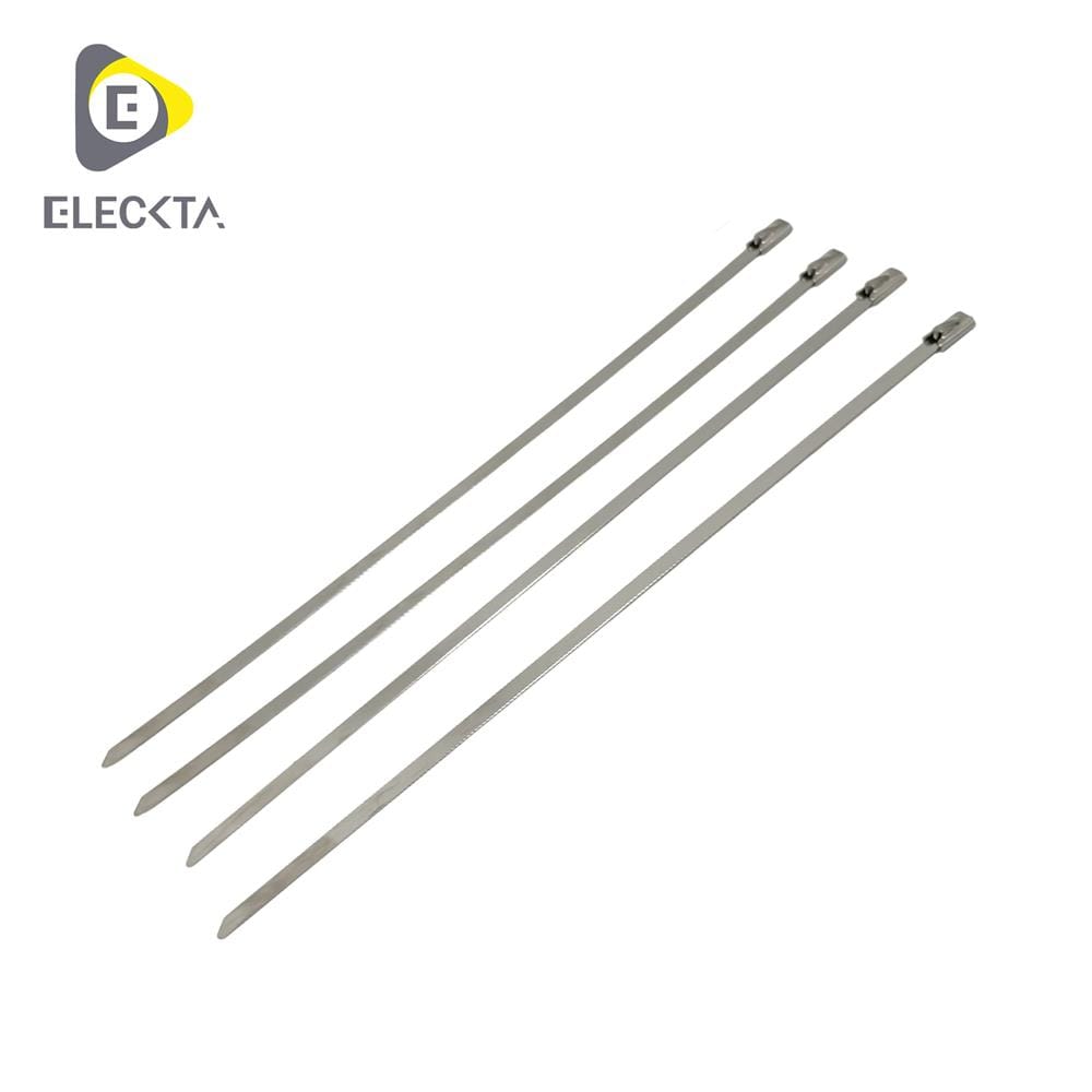 เคเบิ้ลไทร์สเตนเลส ELECKTA 8 นิ้ว สีเงิน (แพ็ก 50 เส้น)