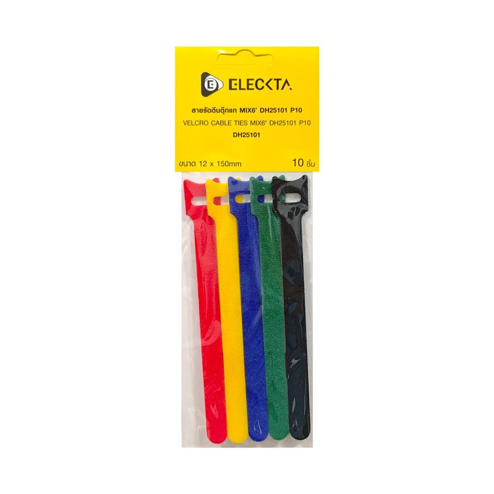 สายรัดตีนตุ๊กแก 6 นิ้ว ELECKTA DH25101 P10 (แพ็ก 10 ชิ้น)