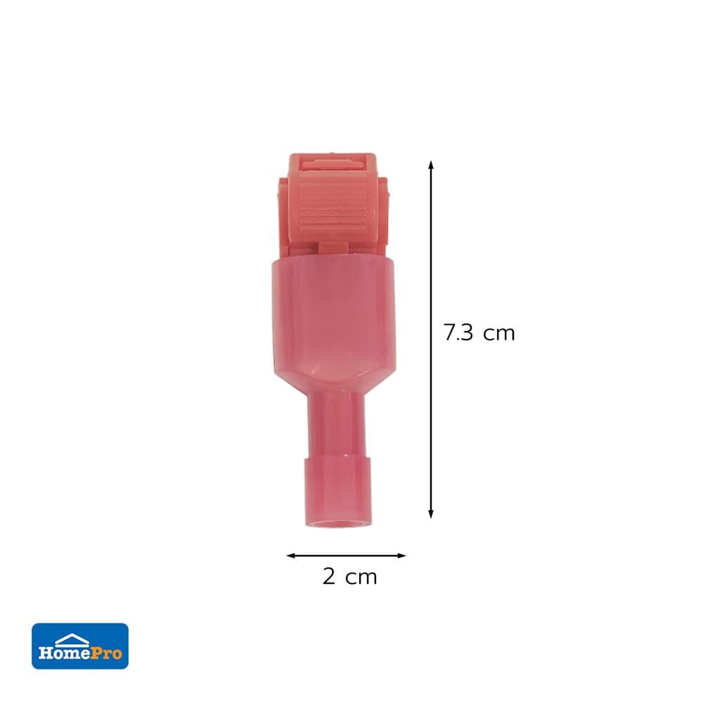 ขั้วต่อสายไฟ ELECKTA 0.5-1.0 ตร.มม. สีแดง (แพ็ก 20 ชิ้น)