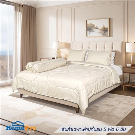 ชุดผ้าปูที่นอน 5 ฟุต (ชุด 6 ชิ้น) HOME LIVING STYL...
