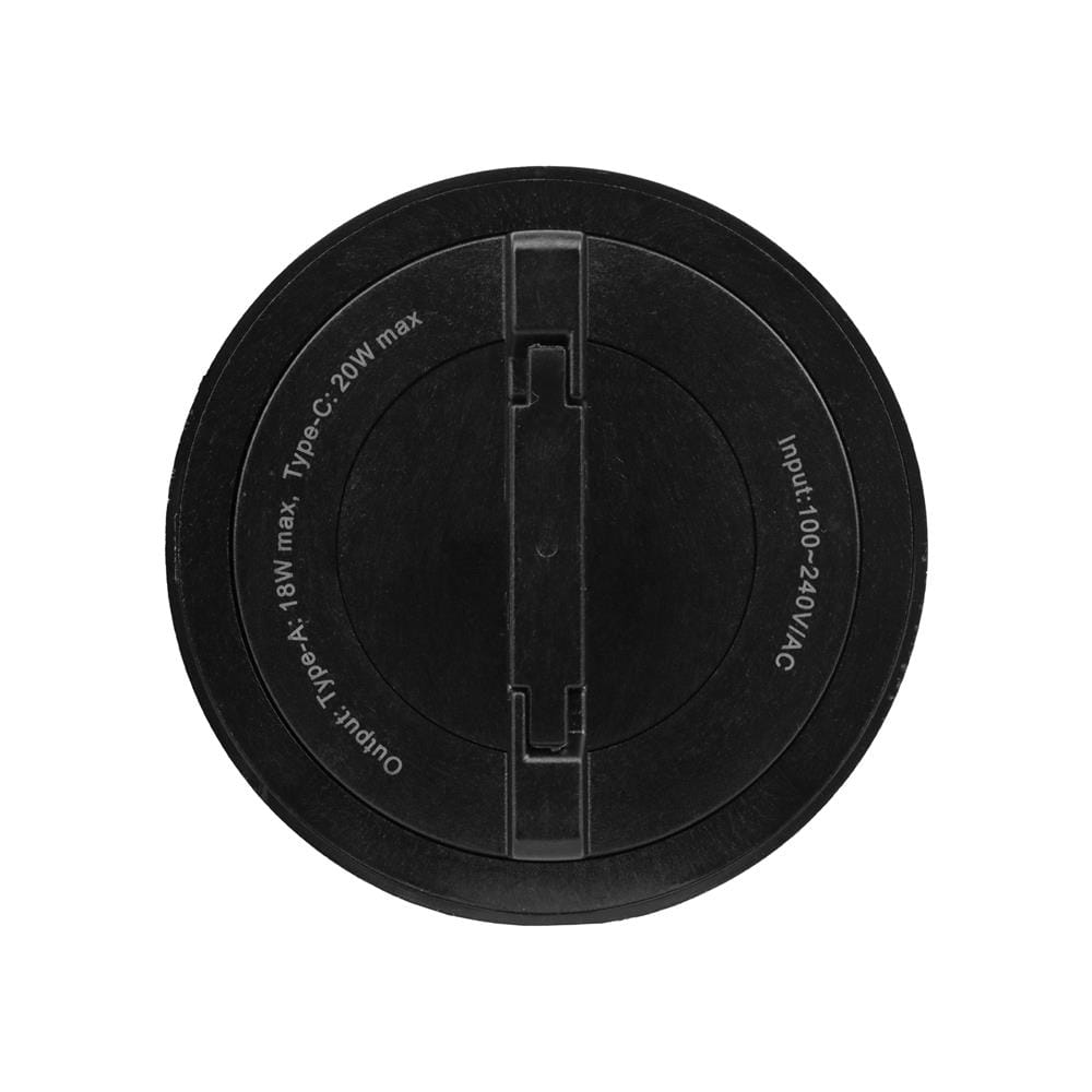 เต้ารับไร้สาย HACO USB TYPE A/C TR-USB/ACQ-BK สีดำ