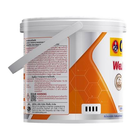 สีน้ำทาภายนอก ชนิดกึ่งเงา CAPTAIN WELLTECH PLUS BASE A 1 แกลลอน_3