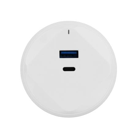 เต้ารับไร้สาย HACO USB TYPE A/C TR-USB/ACQ-WE สีขา...