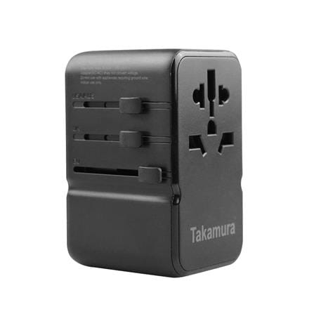 ปลั๊กแปลง 4 IN 1 UNIVERSAL TAKAMURA TUT-85 สีดำ_0
