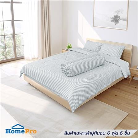 ชุดผ้าปูที่นอน 6 ฟุต (ชุด 6 ชิ้น) HOME LIVING STYL...
