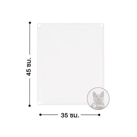 แผ่นคอกสัตว์เลี้ยงเรซิ่น PETUS 45 ซม. สีใส_3