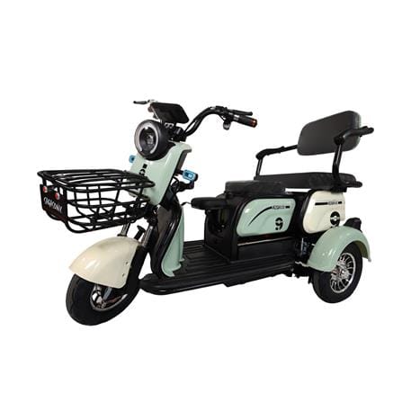 สกู๊ตเตอร์ไฟฟ้า 3 ล้อ SAGASONIC X6 สีขาว/เขียว_1