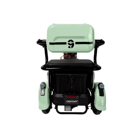 สกู๊ตเตอร์ไฟฟ้า 3 ล้อ SAGASONIC X6 สีขาว/เขียว_3