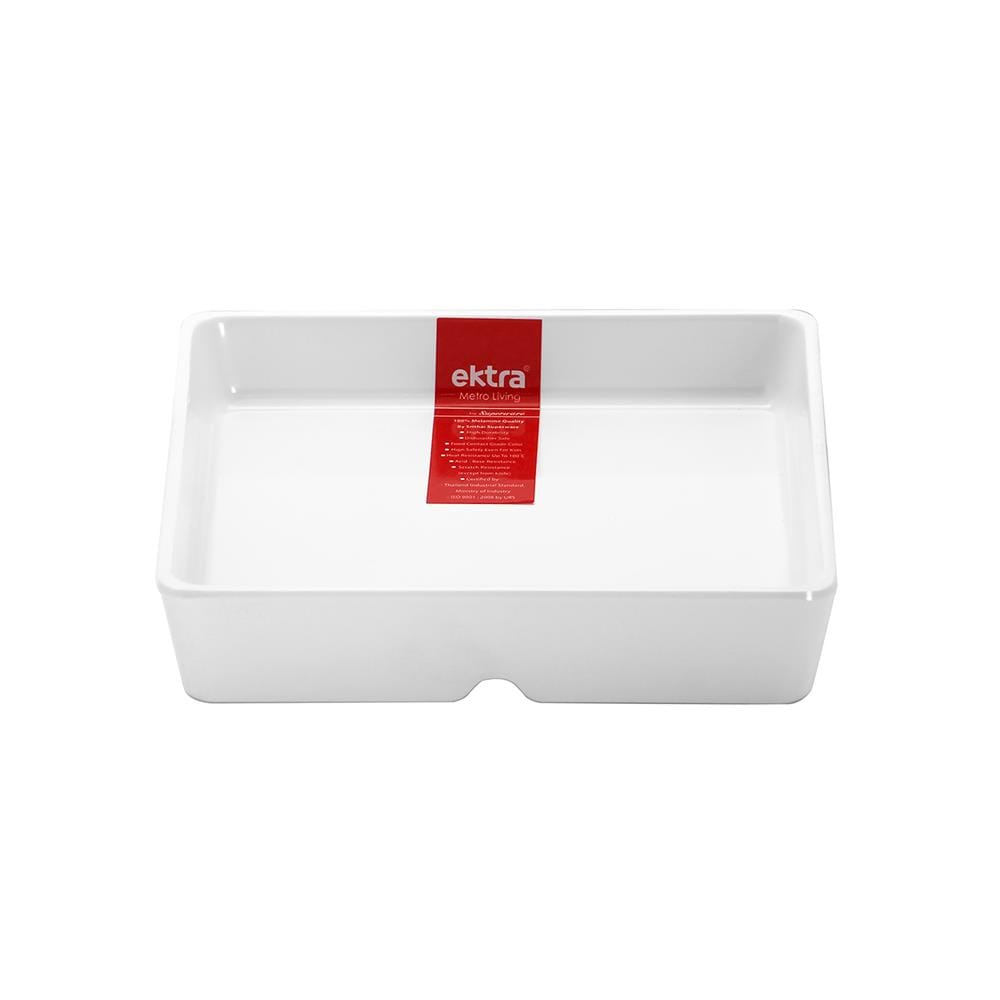 ชามเหลี่ยมเมลามีน 5.75 นิ้ว SUPERWARE CATERING สีขาว