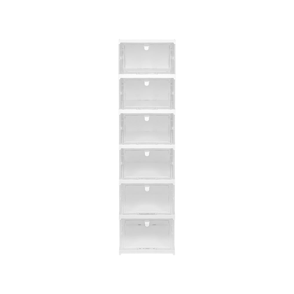กล่องรองเท้า 6 ช่อง STACKO KLEAR 34.5X25.5X105.8 ซม. สีใส
