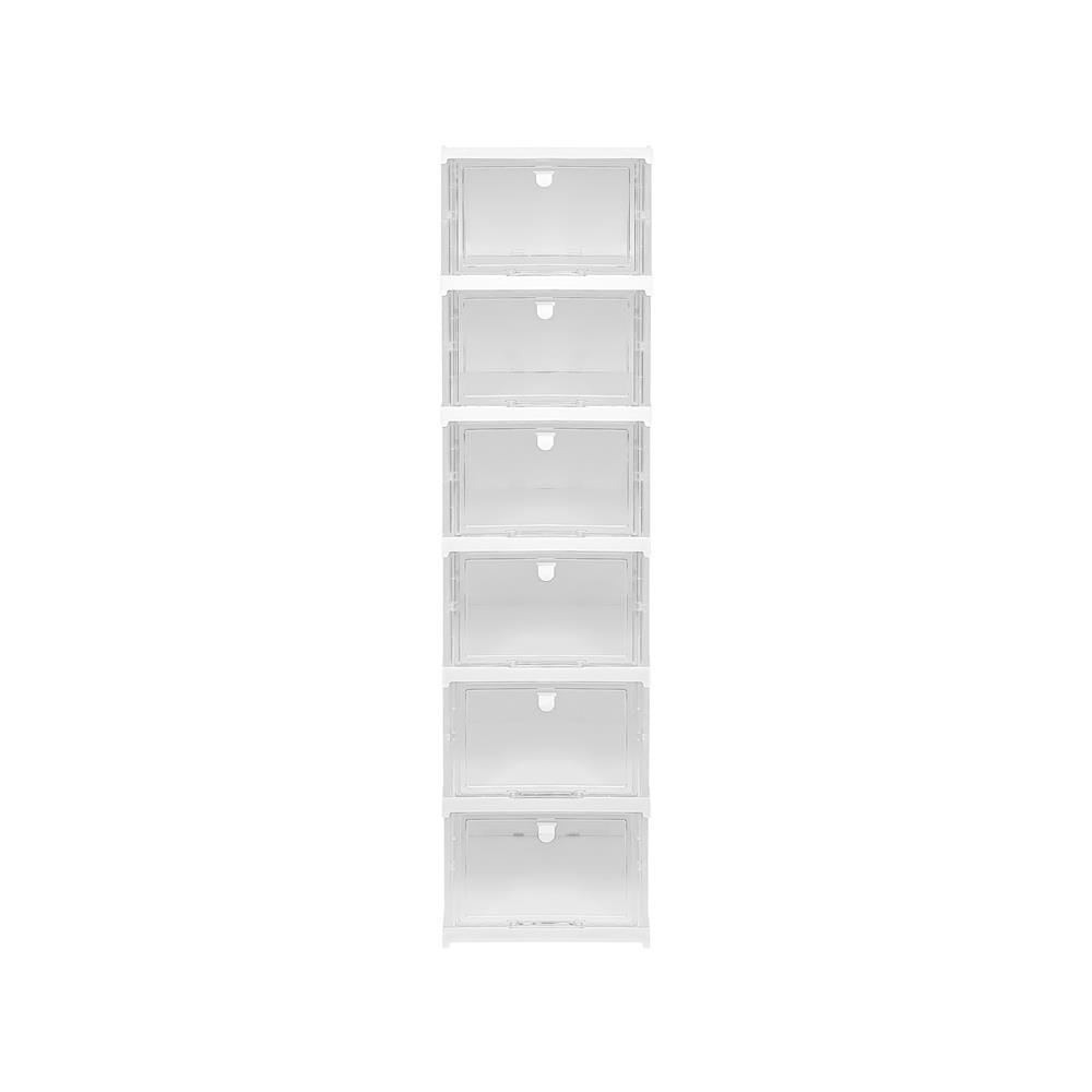 กล่องรองเท้า 6 ช่อง STACKO KLEAR 34.5X25.5X105.8 ซม. สีใส