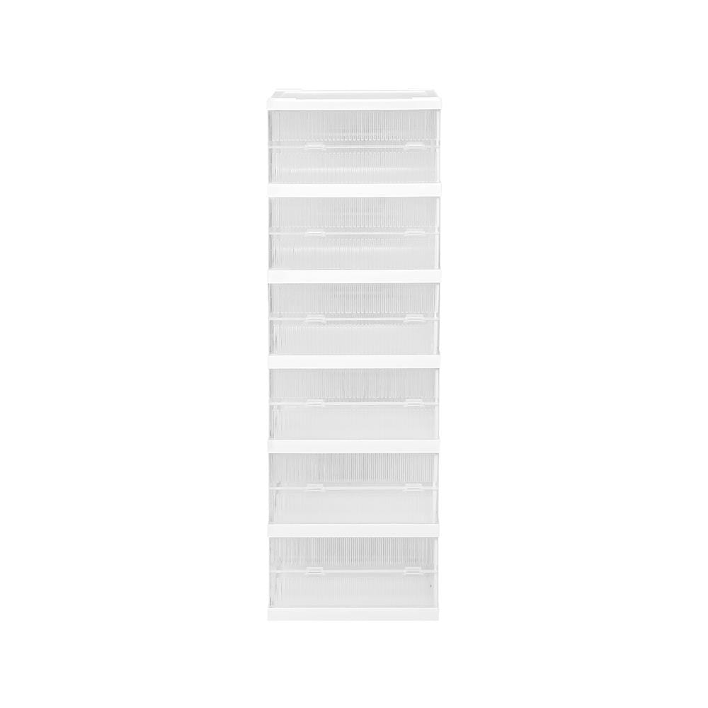 กล่องรองเท้า 6 ช่อง STACKO KLEAR 34.5X25.5X105.8 ซม. สีใส