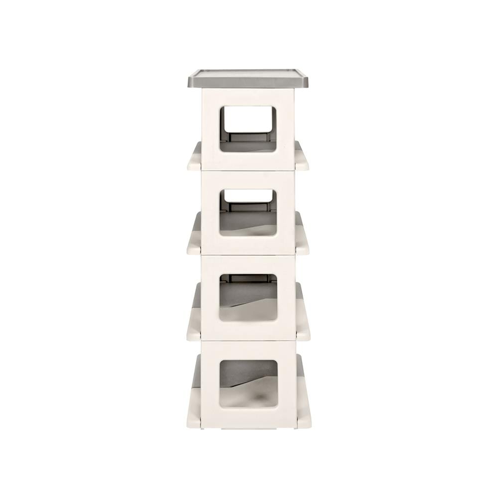 ชั้นวางรองเท้า 5 ชั้น STACKO BONNIE 53X26X75 ซม. สีขาว/เทา