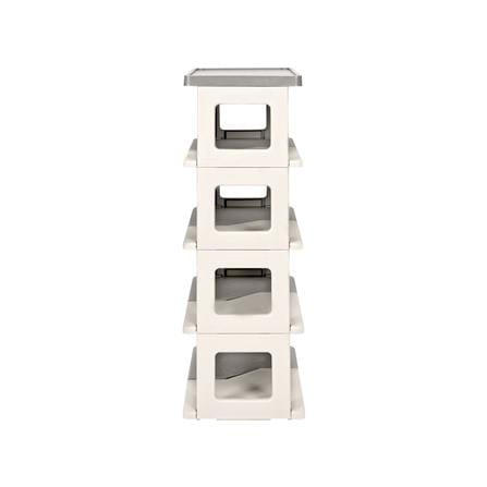 ชั้นวางรองเท้า 5 ชั้น STACKO BONNIE 53X26X75 ซม. สีขาว/เทา_2