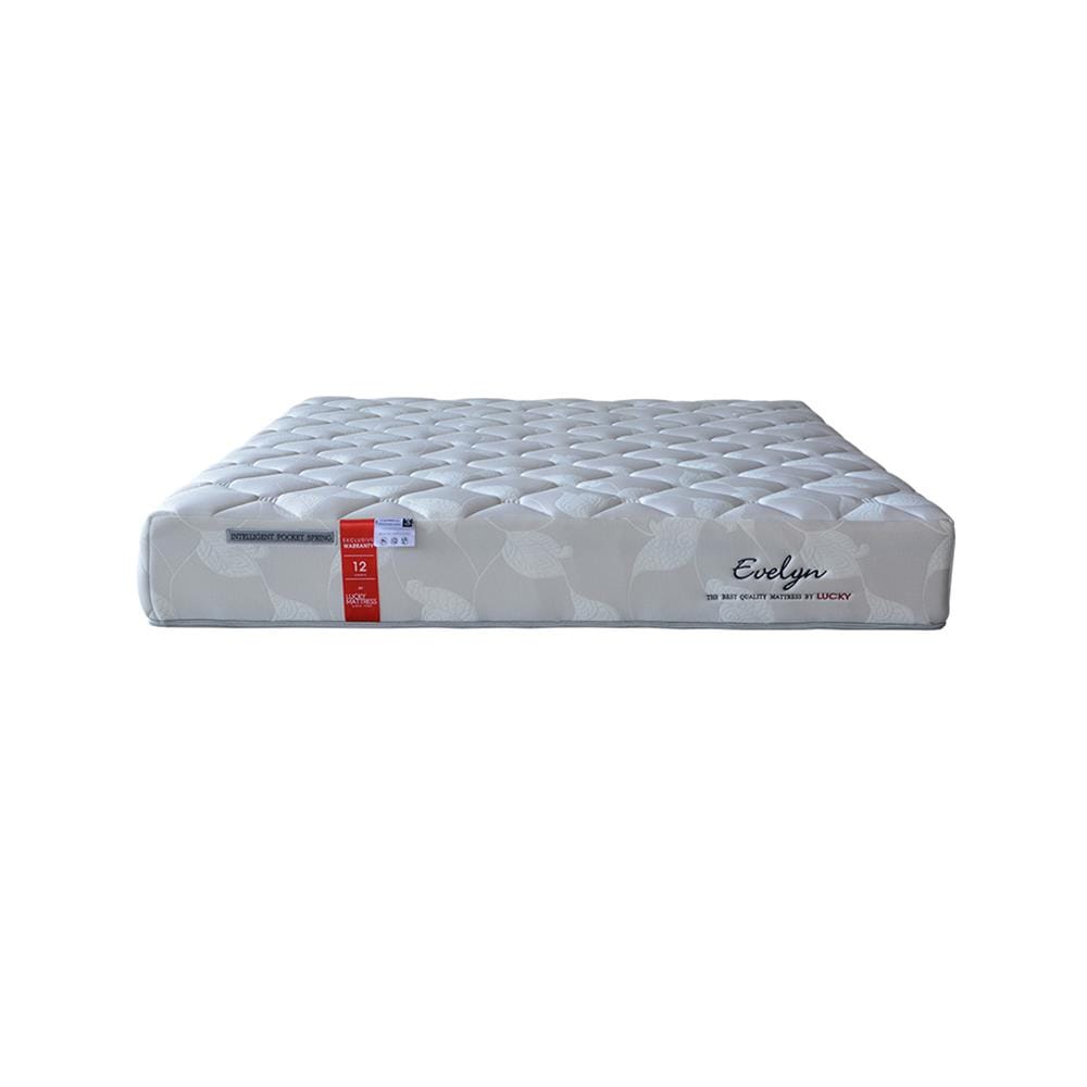 ที่นอนพ็อกเก็ตสปริง 5 ฟุต LUCKY MATTRESS รุ่น EVELYN