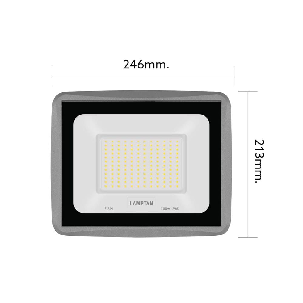 สปอตไลท์ภายนอก LED LAMPTAN FIRM 100 วัตต์ WARM WHITE