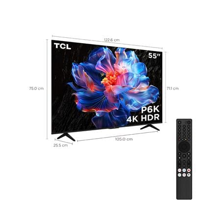 ทีวีแอลอีดี 55 นิ้ว TCL (4K, LED, GOOGLE TV) 55P6K_14
