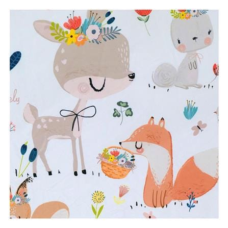 ชุดผ้าปูที่นอน 3.5 ฟุต (ชุด 6 ชิ้น) LEILALYNN DEER LOVE สี WHITE_3