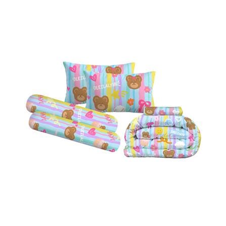 ชุดผ้าปูที่นอน 3.5 ฟุต (ชุด 6 ชิ้น) LEILALYNN FLUFFY BEARY BLUE_1