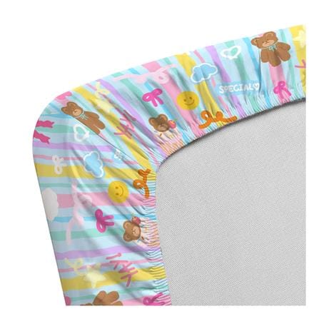 ชุดผ้าปูที่นอน 3.5 ฟุต (ชุด 6 ชิ้น) LEILALYNN FLUFFY BEARY BLUE_2