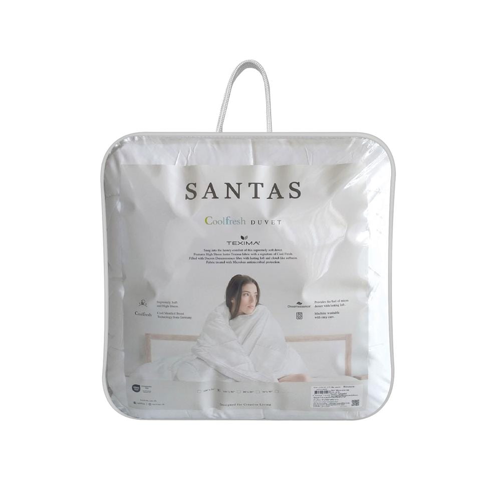 ไส้ผ้านวม SANTAS COOLFRESH 100X90 นิ้ว สีขาว