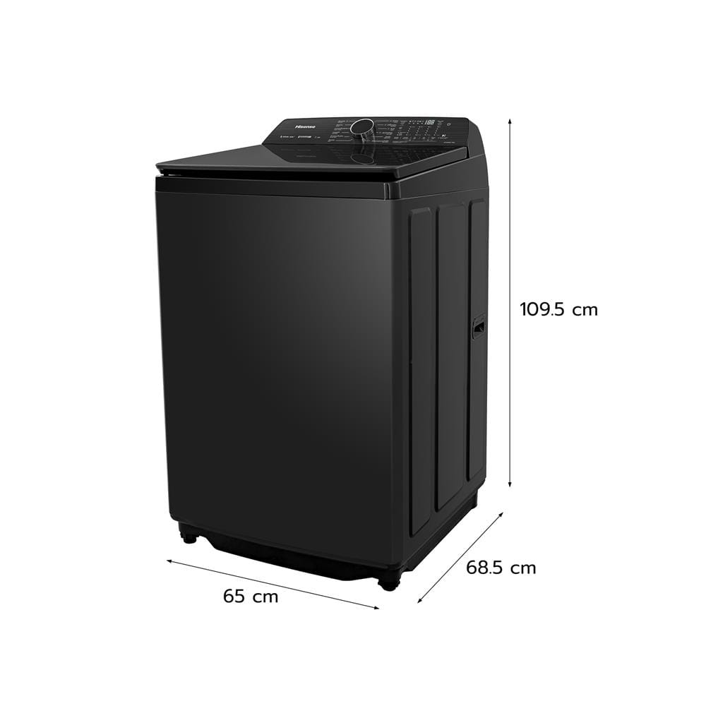 เครื่องซักผ้าฝาบน HISENSE WT200Q50 20 กก. อินเวอร์เตอร์ สีดำ