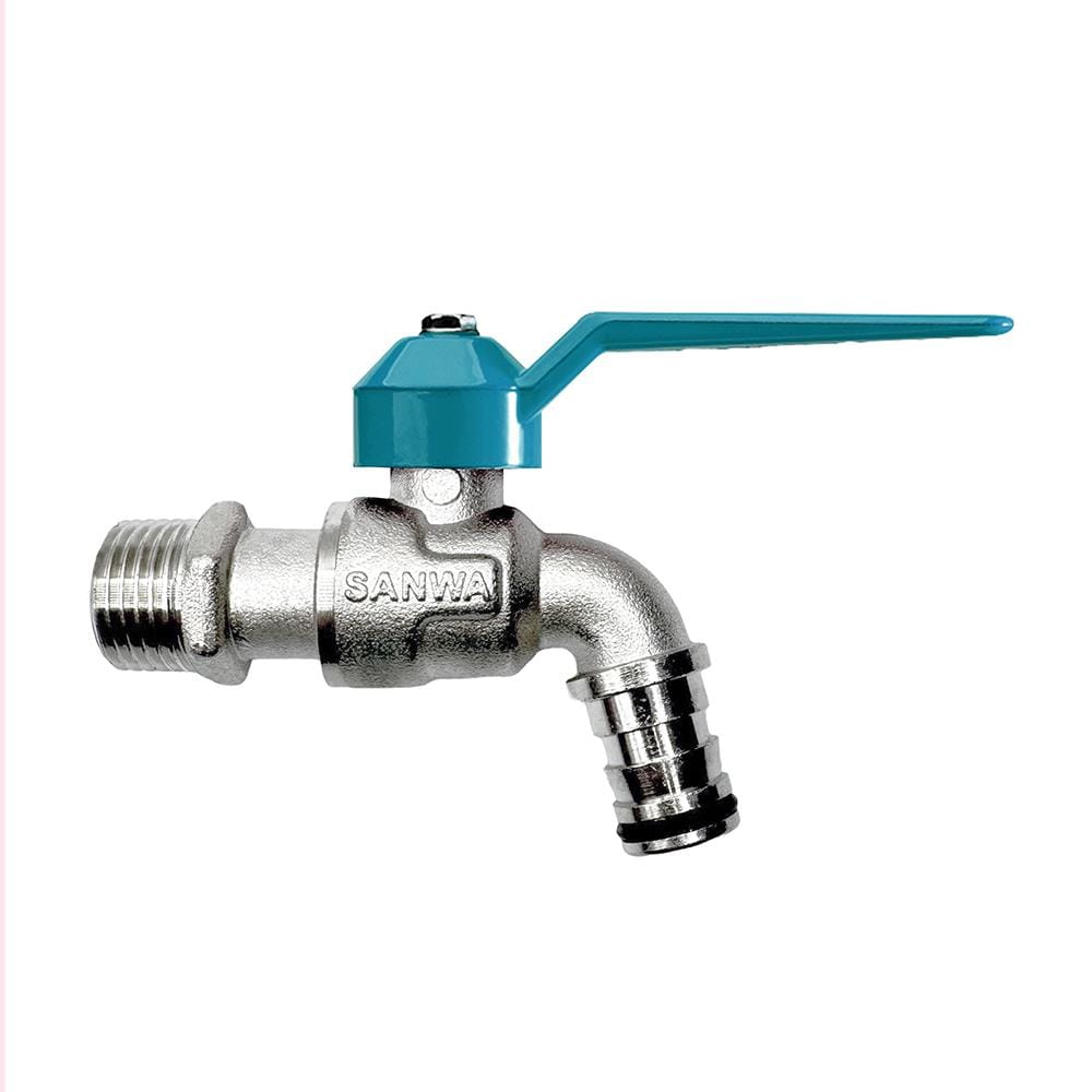 ก๊อกสนามแฟนซี SANWA 1/2 นิ้ว สีเขียว
