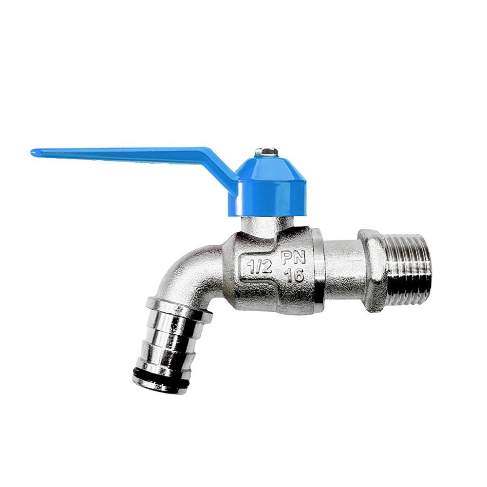 ก๊อกสนามแฟนซี SANWA 1/2 นิ้ว สีฟ้า