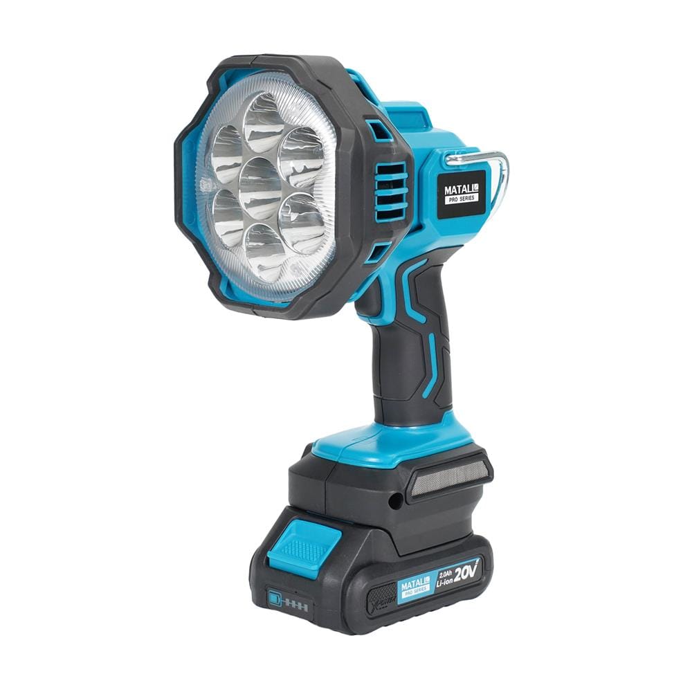 ไฟฉายสปอร์ตไลท์ (พร้อมแบตเตอรี่) MATALL PRO 20 โวลต์_0