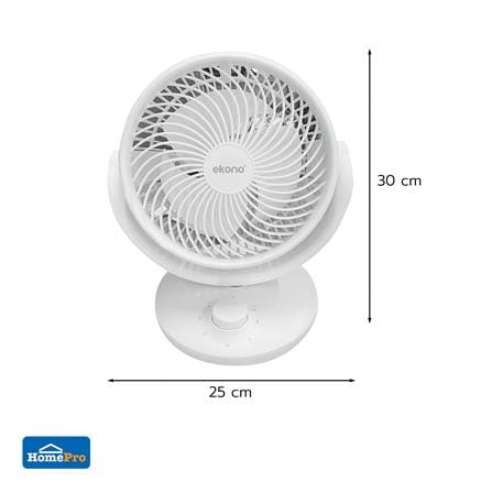 พัดลมพกพา 8 นิ้ว EKONO TT-TS16 สีขาว_5