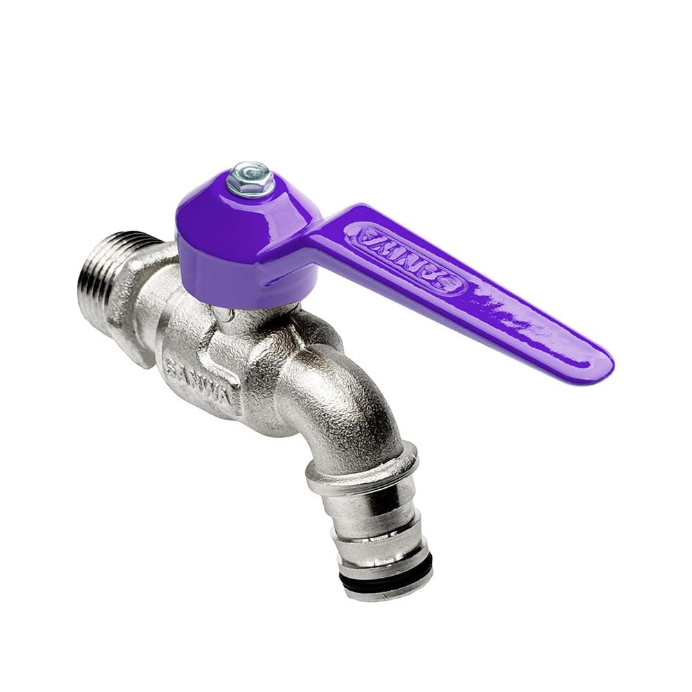 ก๊อกสนามแฟนซี SANWA 1/2 นิ้ว สีม่วง