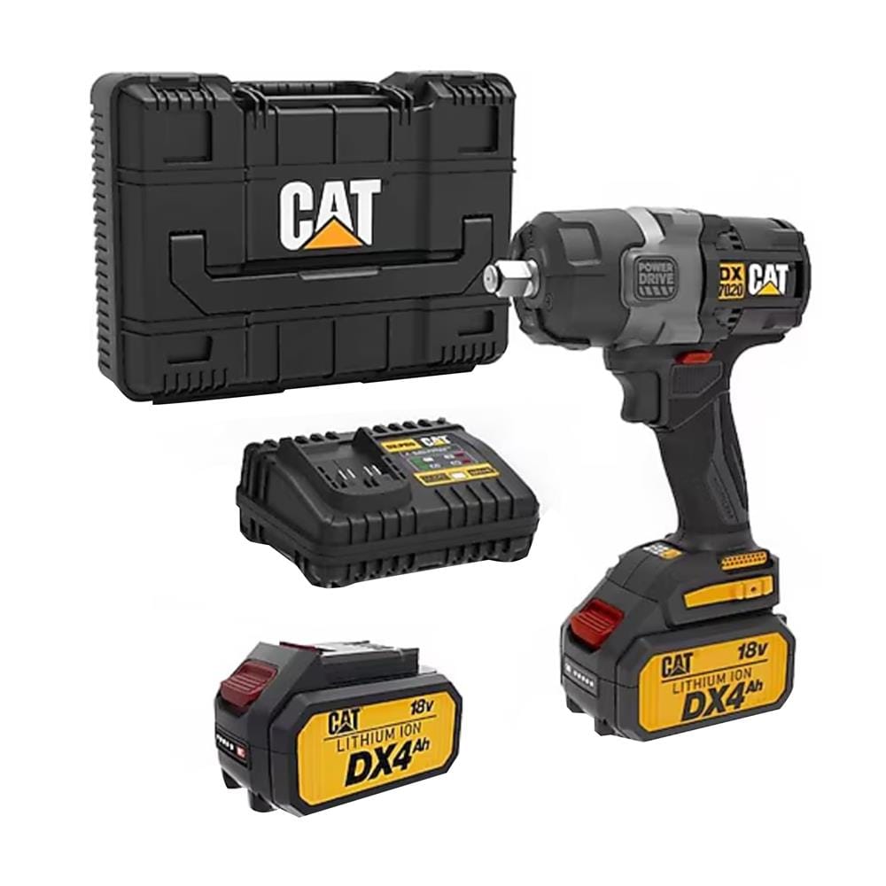 บล็อกกระแทกไร้สาย (พร้อมแบตเตอรี่) CAT DX7020 18 โวลต์
