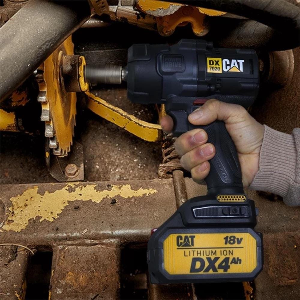 บล็อกกระแทกไร้สาย (พร้อมแบตเตอรี่) CAT DX7020 18 โวลต์