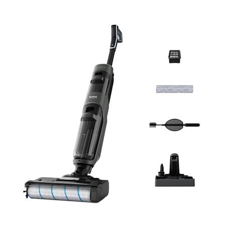 เครื่องดูดฝุ่นถูพื้นไร้สายอัจฉริยะ TEFAL X-CLEAN 4 GF5035F0 สีเทา_0