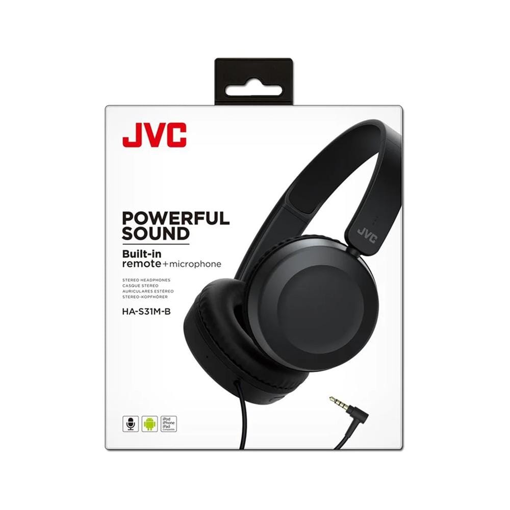 หูฟัง JVC HA-S31M 1.2 เมตร สีดำ