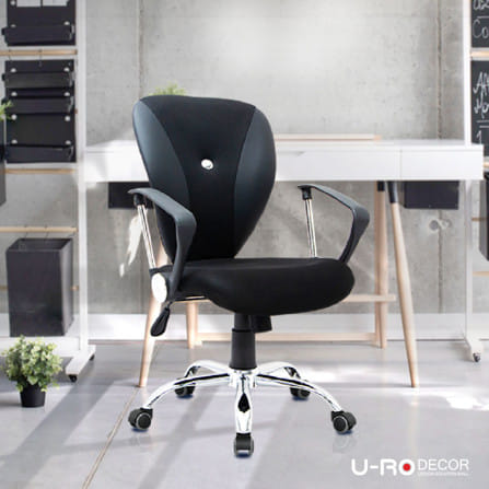 เก้าอี้สำนักงาน U-RO DECOR PLUTO สีดำ_9