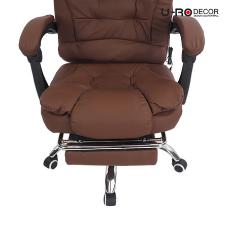 เก้าอี้สำนักงาน U-RO DECOR WING สีน้ำตาล_2