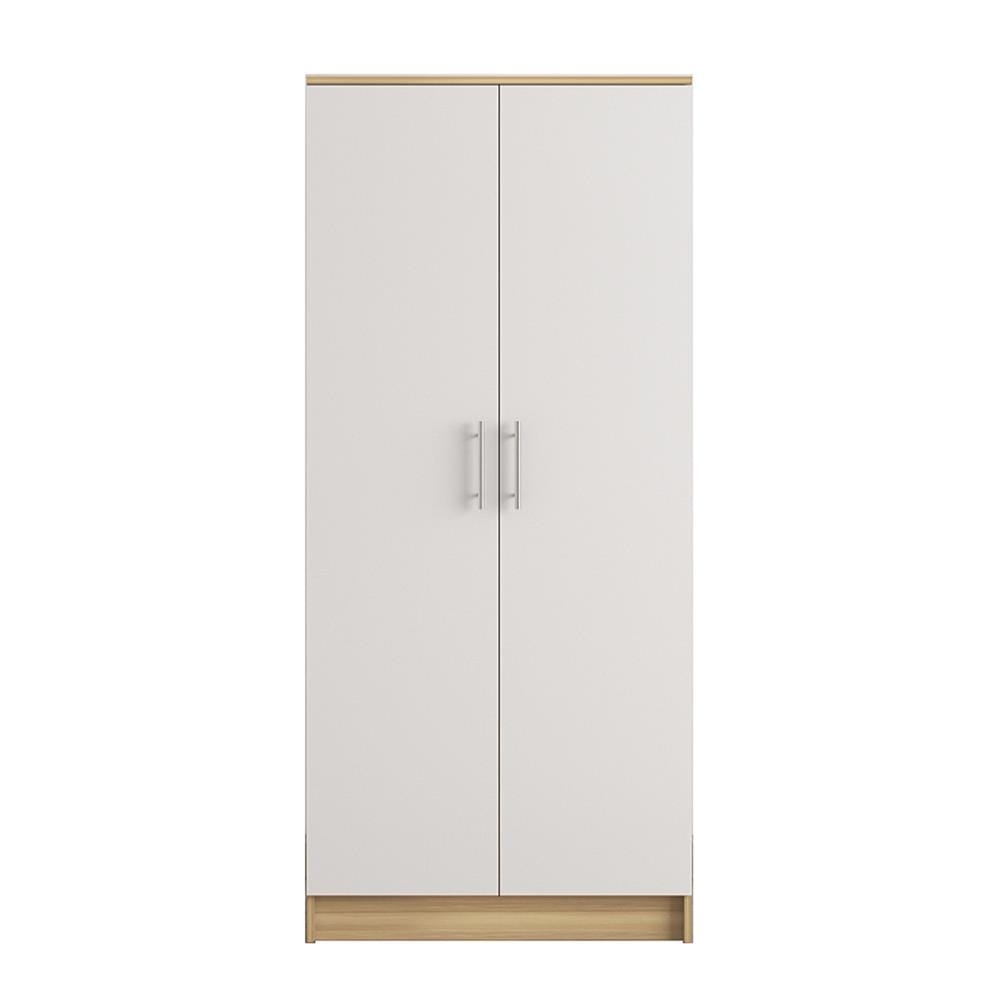ตู้เสื้อผ้า 2 บานเปิด FURDINI HERO 80 ซม. สี NATURAL OAK/ขาว