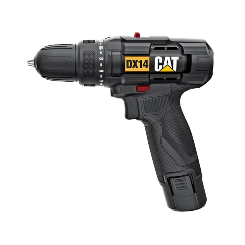 สว่านไขควงไร้สาย (พร้อมแบตเตอรี่) CAT DX14 12 โวลต์