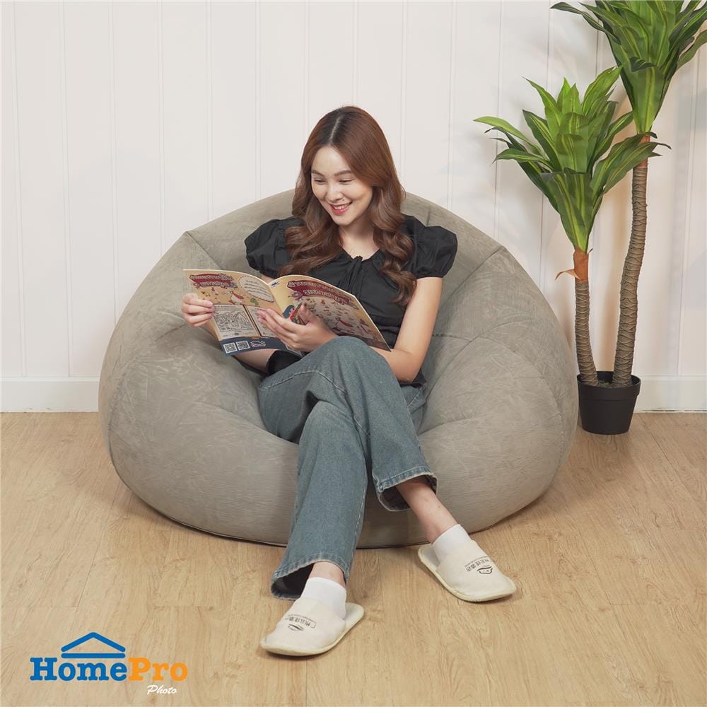 เบาะรองนั่งเป่าลม HOME LIVING STYLE BLOW 44.5x44.5 นิ้ว สีเทา