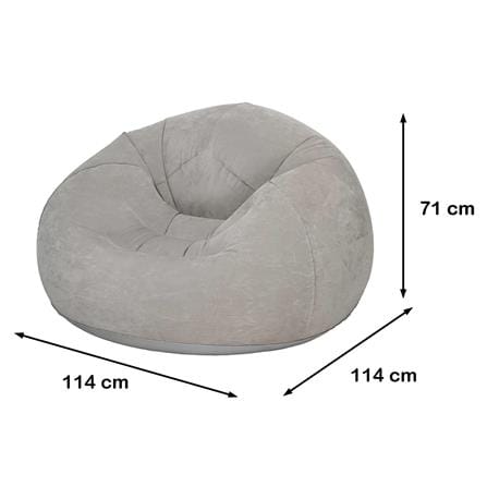เบาะรองนั่งเป่าลม HOME LIVING STYLE BLOW 44.5x44.5 นิ้ว สีเทา_9