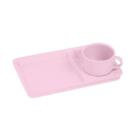 ถ้วยกาแฟและถาดเมลามีน 300 มล. VANDA CLASSIC สีชมพู_1