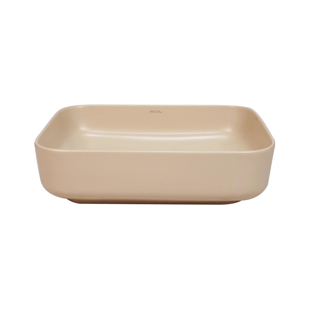 อ่างล้างหน้าวางบนเคาน์เตอร์ MOYA 203P-2 MATT BEIGE