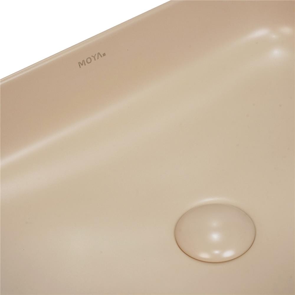 อ่างล้างหน้าวางบนเคาน์เตอร์ MOYA 203P-2 MATT BEIGE