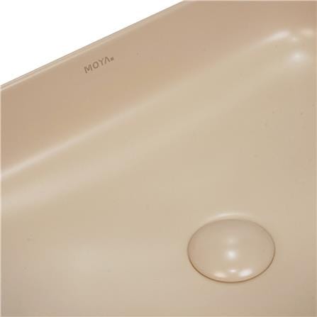 อ่างล้างหน้าวางบนเคาน์เตอร์ MOYA 203P-2 MATT BEIGE_3