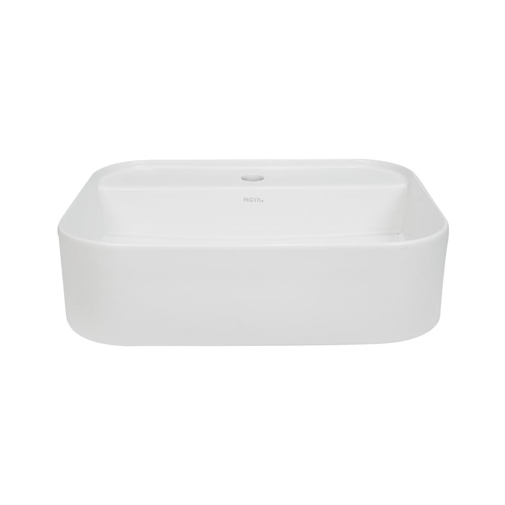 อ่างล้างหน้าวางบนเคาน์เตอร์ MOYA C-815 MATT WHITE