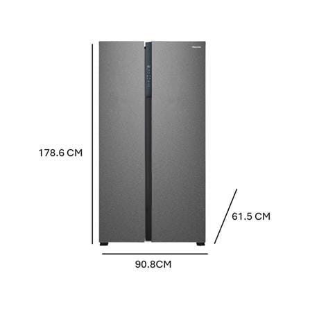 ตู้เย็น SIDE BY SIDE HISENSE RS708N4TBN 19.8 คิว สีดำ_5