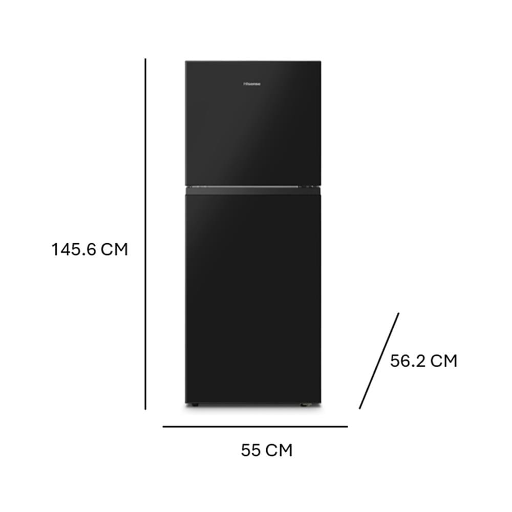 ตู้เย็น 2 ประตู HISENSE RT286N4TBN 7.4 คิว สีดำ
